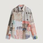 Bluse manica lunga Desigual CAM_PHOTOPOSTA Beige - Foto 4