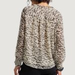 Bluse manica lunga Street One Chiffon tunic blouse w smok cuff Crema - Foto 2