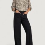 Bluse manica lunga Street One Chiffon tunic blouse w smok cuff Crema - Foto 3