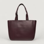 Borsa Calvin Klein RAISED CK MEDIUM TOTE Bordeaux - Foto 3
