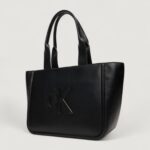 Borsa Calvin Klein RAISED CK MEDIUM TOTE Nero - Foto 3