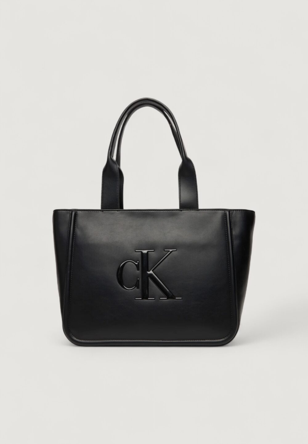 Borsa Calvin Klein RAISED CK MEDIUM TOTE Nero - Foto 1