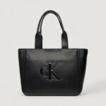 Borsa Calvin Klein RAISED CK MEDIUM TOTE Nero - Foto 1