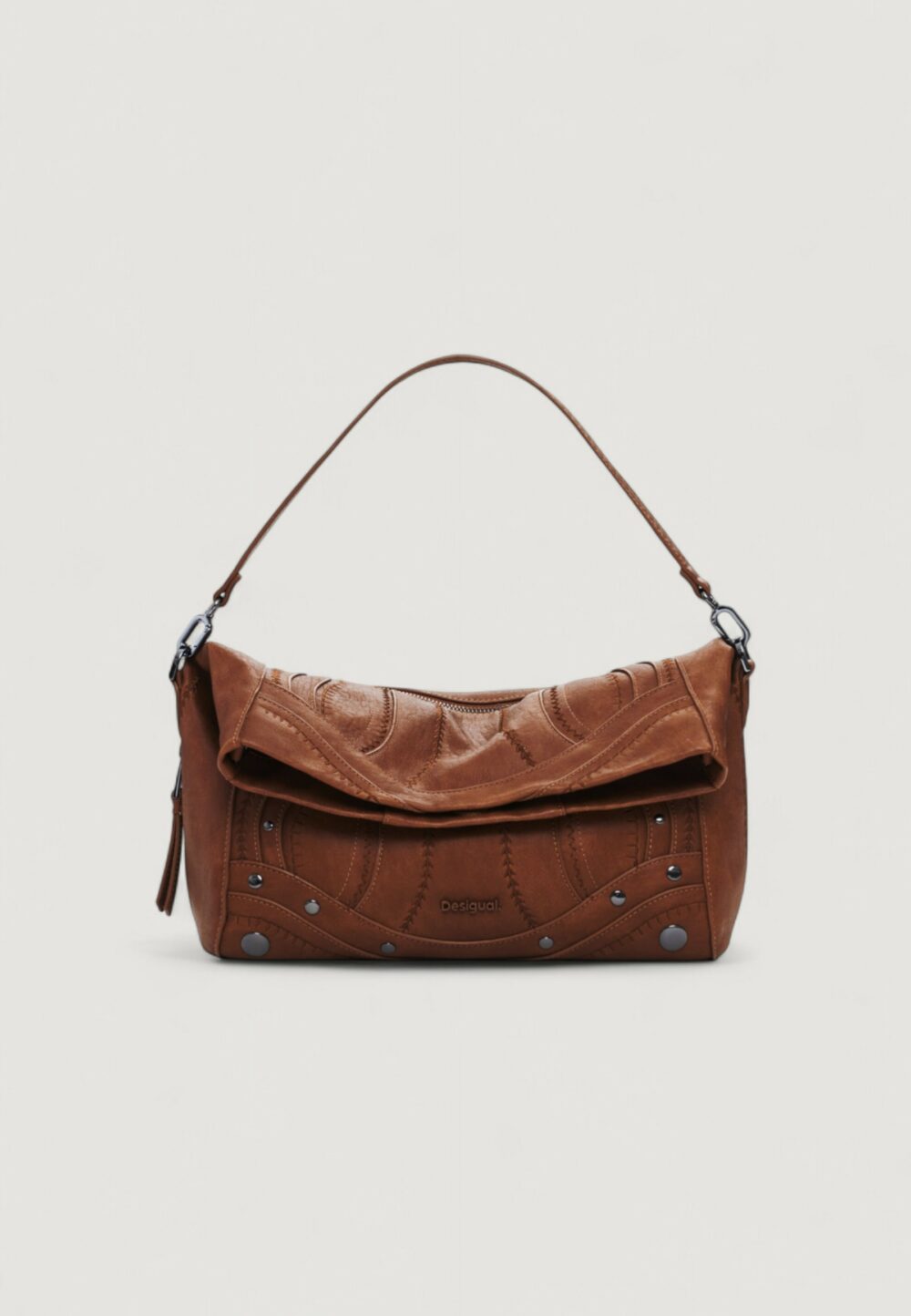Borsa Desigual BAG_EMBRO PATCH LOVERTY C Marrone - Foto 1
