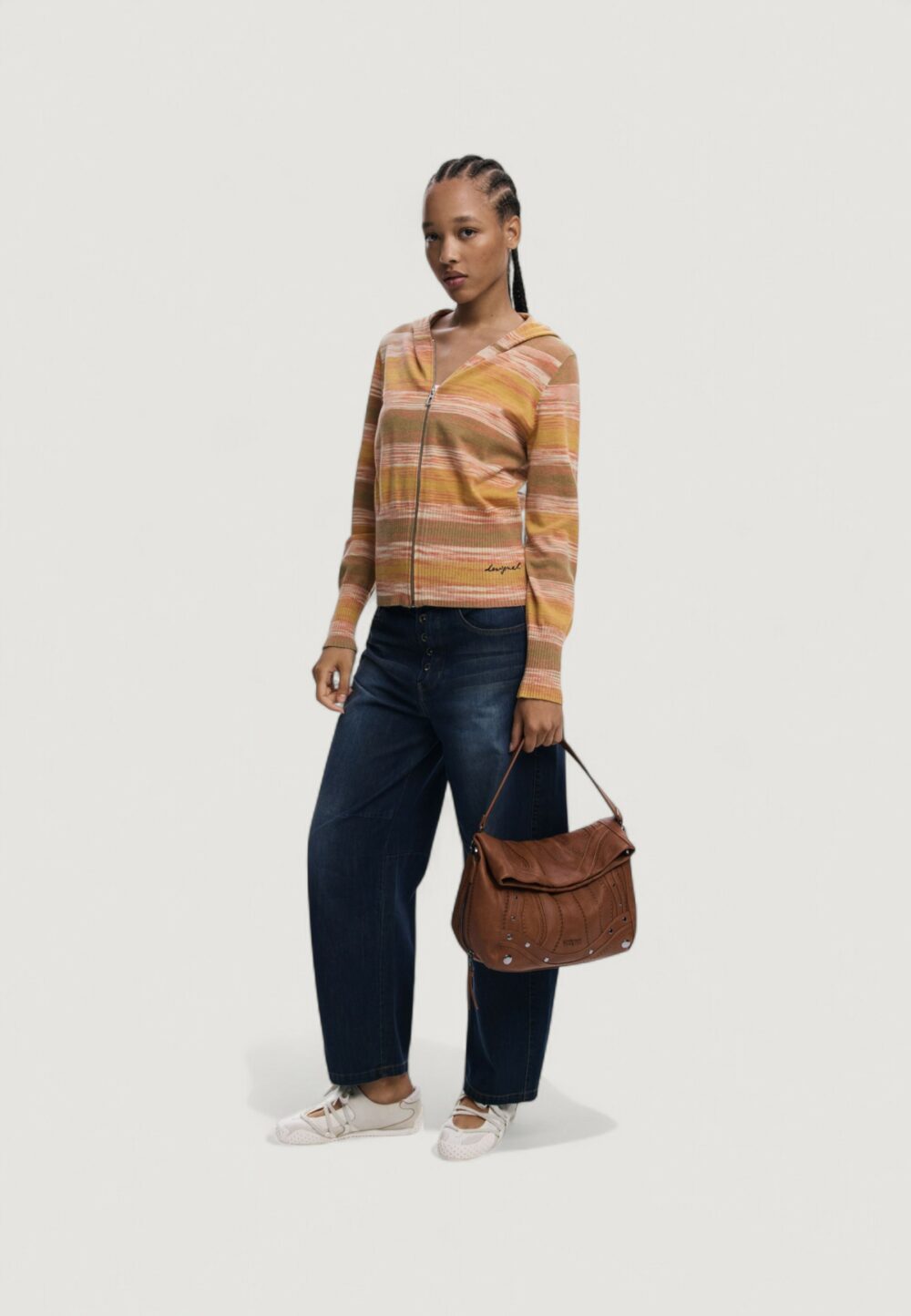 Borsa Desigual BAG_EMBRO PATCH LOVERTY C Marrone - Foto 3