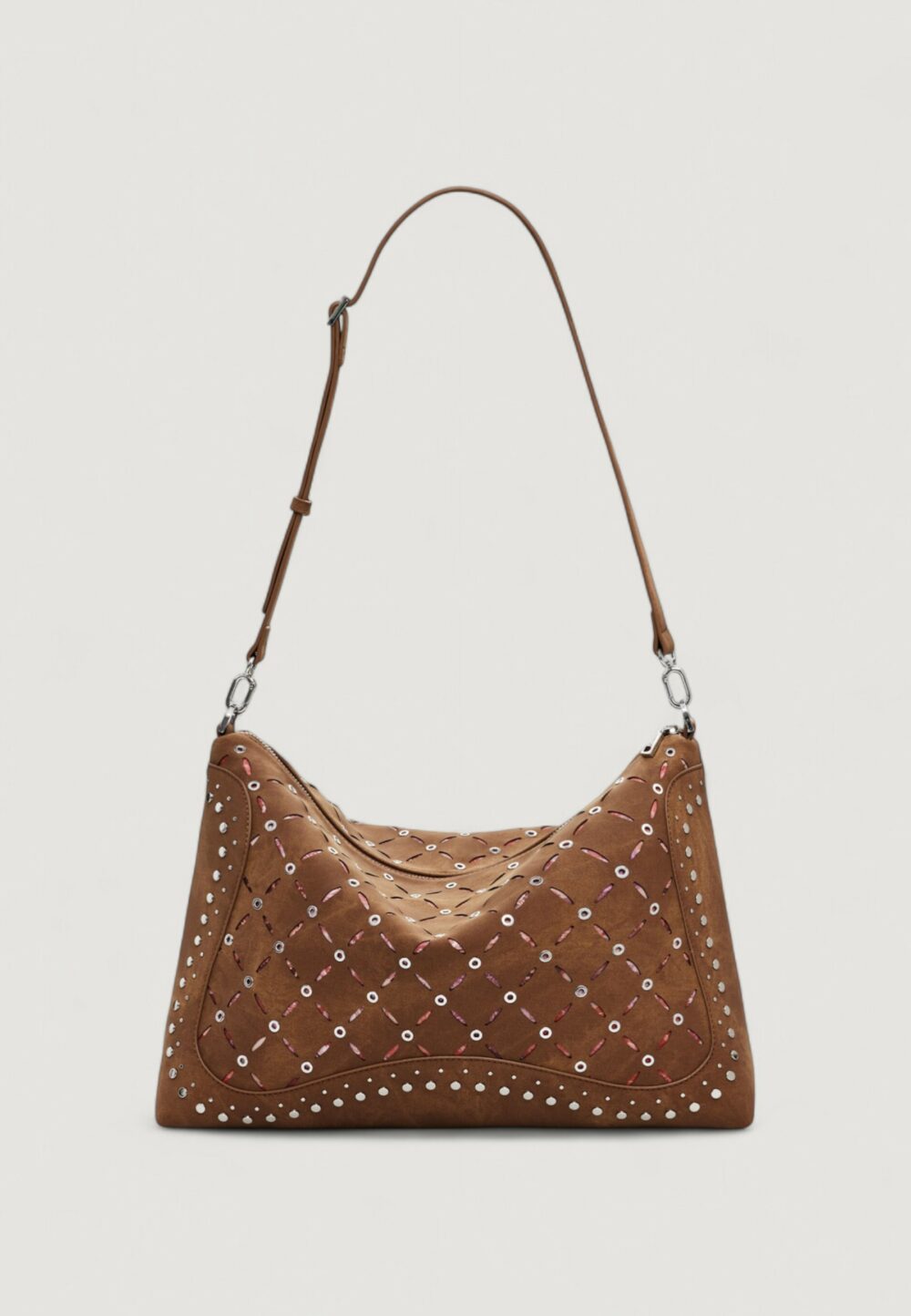 Borsa Desigual BAG_YANKEE LEIRIA MINI CA Marrone - Foto 3