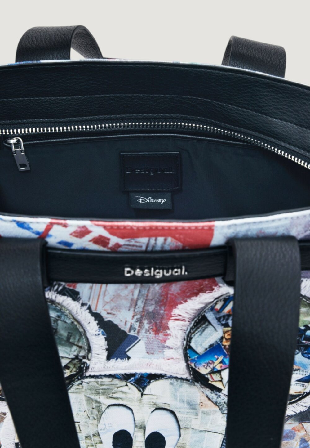 Borsa Desigual BAG_MICKEY COLLAGE Nero - Foto 5
