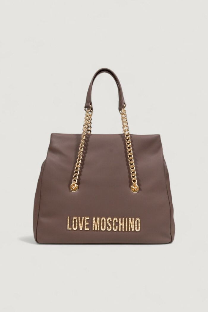 Borsa Love Moschino HAMMERED LOGO Marrone Scuro – JC4311PP0N