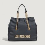 Borsa Love Moschino HAMMERED LOGO Nero - Foto 1