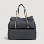 Borsa Love Moschino HAMMERED LOGO Nero - Foto 3