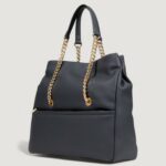 Borsa Love Moschino HAMMERED LOGO Nero - Foto 4