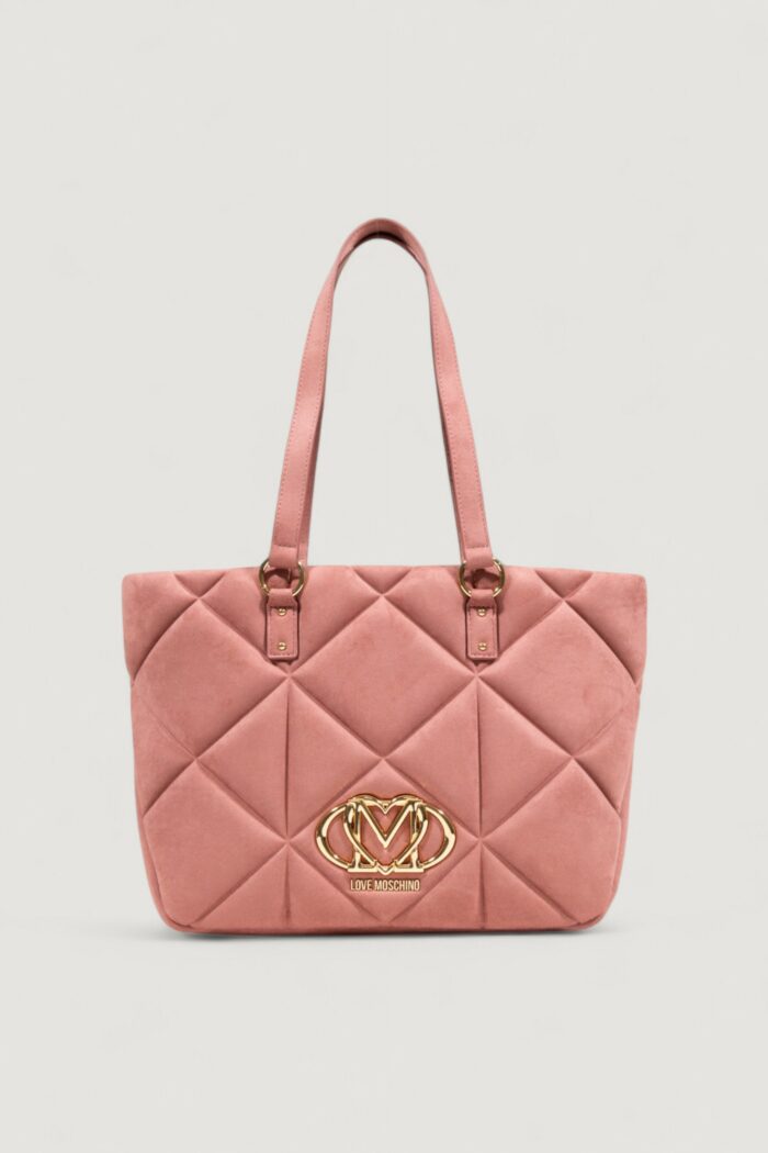 Borsa Love Moschino BORSA VELOUR PL Rosa Antico – JC4312PP0N