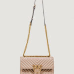 Borsa Pinko LOVE ONE CLASSIC DC SHEEP NAPPA CHEVRON Beige - Foto 1
