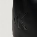 Borsa Calvin Klein RAISED CK LARGE BUCKET Nero - Foto 2