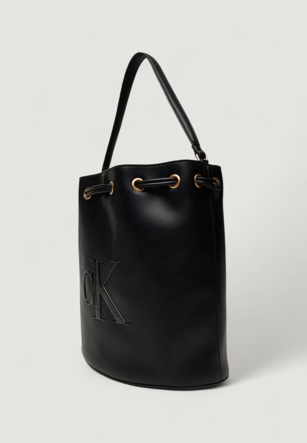 Borsa Calvin Klein RAISED CK LARGE BUCKET Nero - Foto 4