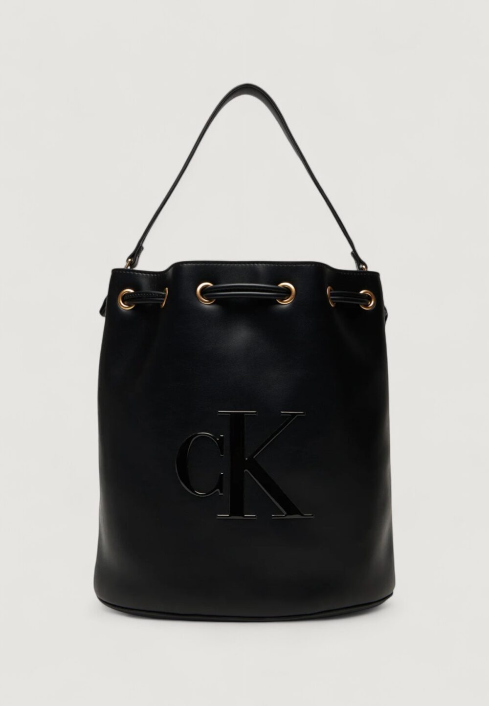 Borsa Calvin Klein RAISED CK LARGE BUCKET Nero - Foto 1