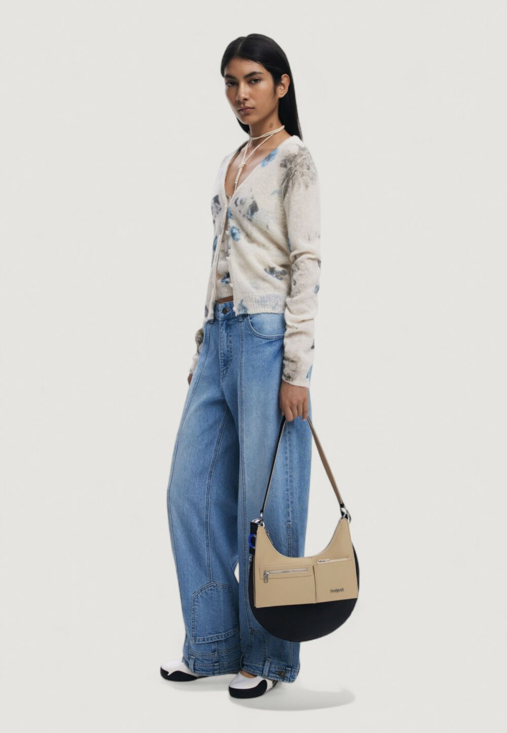 Borsa Desigual BAG_DELTA LYRA BLACK Nero - Foto 5