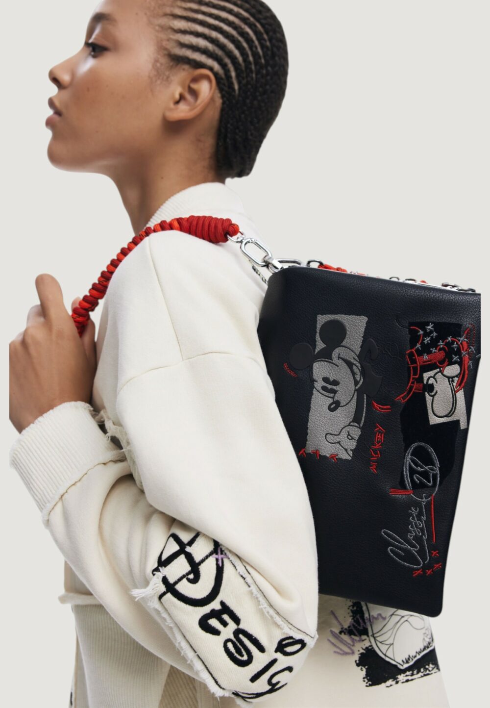 Borsa Desigual BAG_MICKEY ROCK DORTMUND Nero - Foto 5