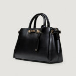 Borsa Guess LEFIA LUXURY SATCHEL Nero - Foto 4