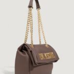 Borsa Love Moschino HAMMERED LOGO Marrone Scuro - Foto 2