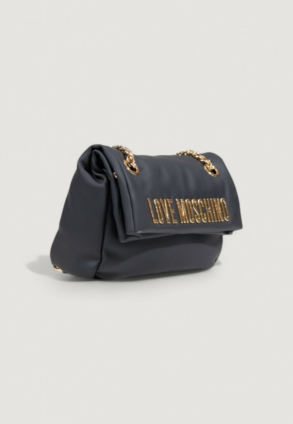 Borsa Love Moschino HAMMERED LOGO Nero - Foto 4