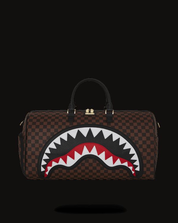 Borsa Sprayground SAWTOOTH SHARKS IN PARIS DUFFLE Marrone - Foto 1