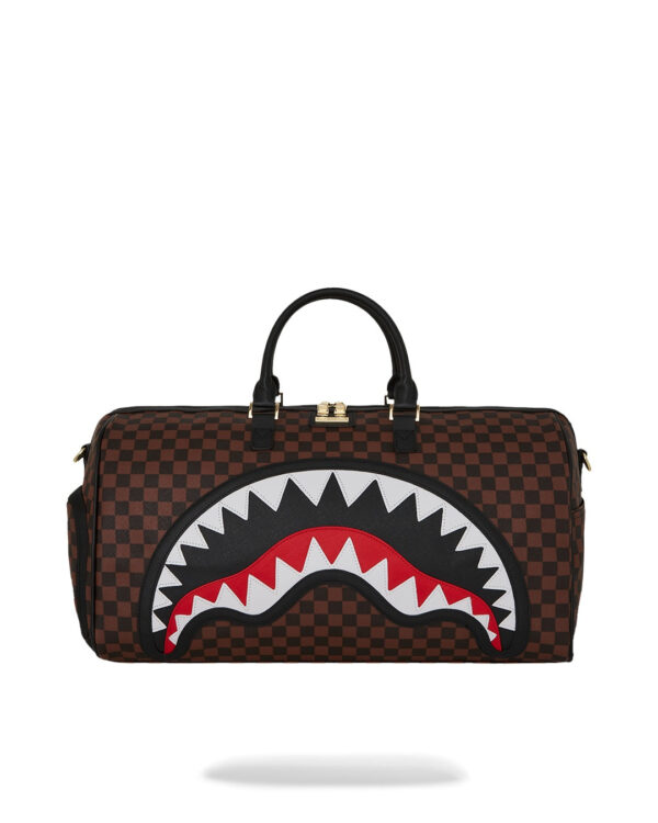 Borsa Sprayground SAWTOOTH SHARKS IN PARIS DUFFLE Marrone - Foto 1