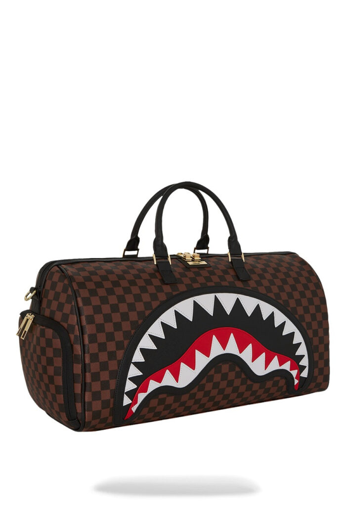 Borsa Sprayground SAWTOOTH SHARKS IN PARIS DUFFLE Marrone