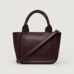Borsa Calvin Klein RAISED CK SMALL TOTE WITH STRAP Bordeaux - Foto 3