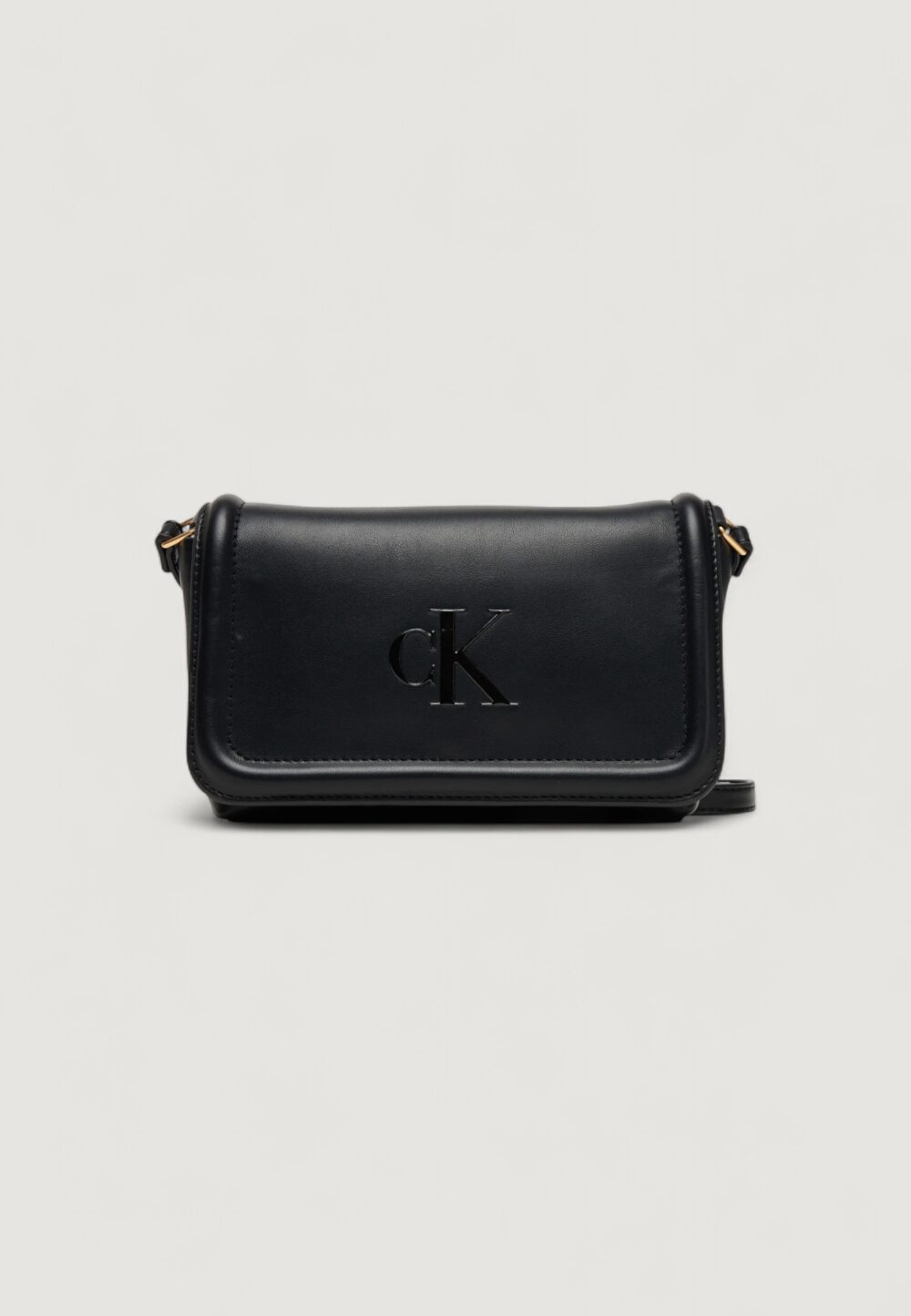 Borsa Calvin Klein BOLD CK FLAP CROSSBODY Nero - Foto 1