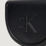 Borsa Calvin Klein RAISED CK SADDLE CROSSBODY Nero - Foto 2