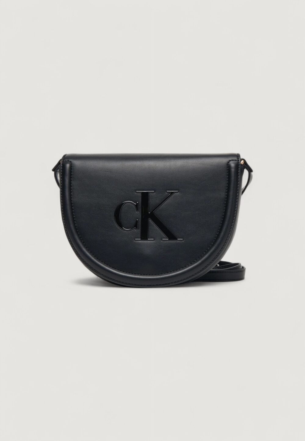 Borsa Calvin Klein RAISED CK SADDLE CROSSBODY Nero - Foto 1