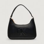Borsa Calvin Klein RAISED CK SMALL SHOULDER BAG Nero - Foto 1