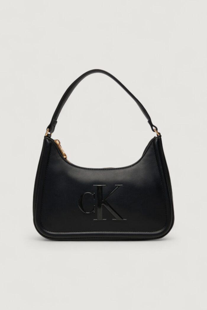 Borsa Calvin Klein RAISED CK SMALL SHOULDER BAG Nero – LV04F3230G