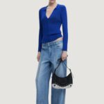 Borsa Desigual BAG_SNAKE PATCH HAITI Nero - Foto 4