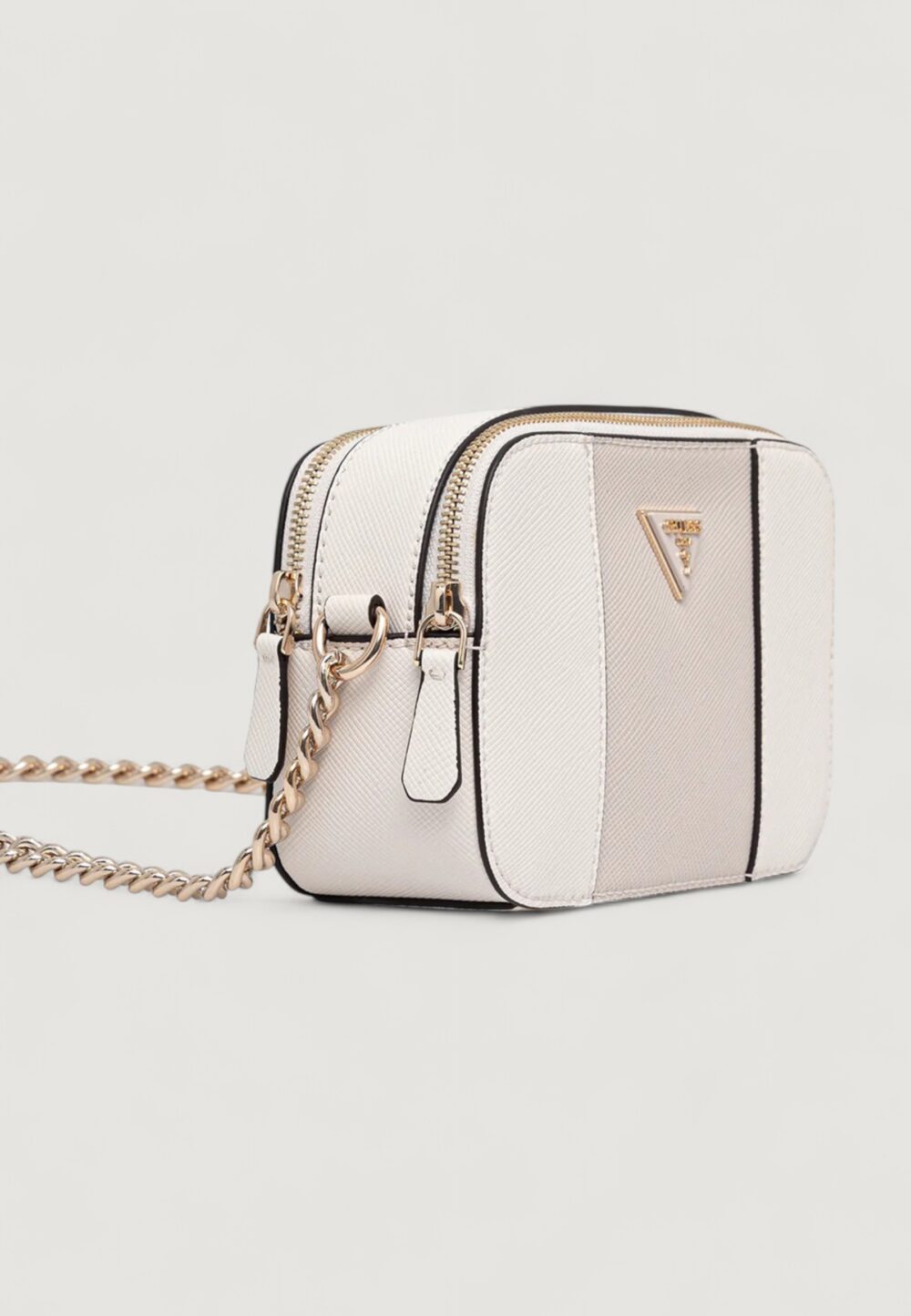 Borsa Guess NOELLE II CROSSBODY CAMERA Bianco - Grigio - Foto 2