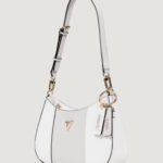 Borsa Guess NOELLE II TOP ZIP SHOULDER BAG Bianco - Grigio - Foto 3