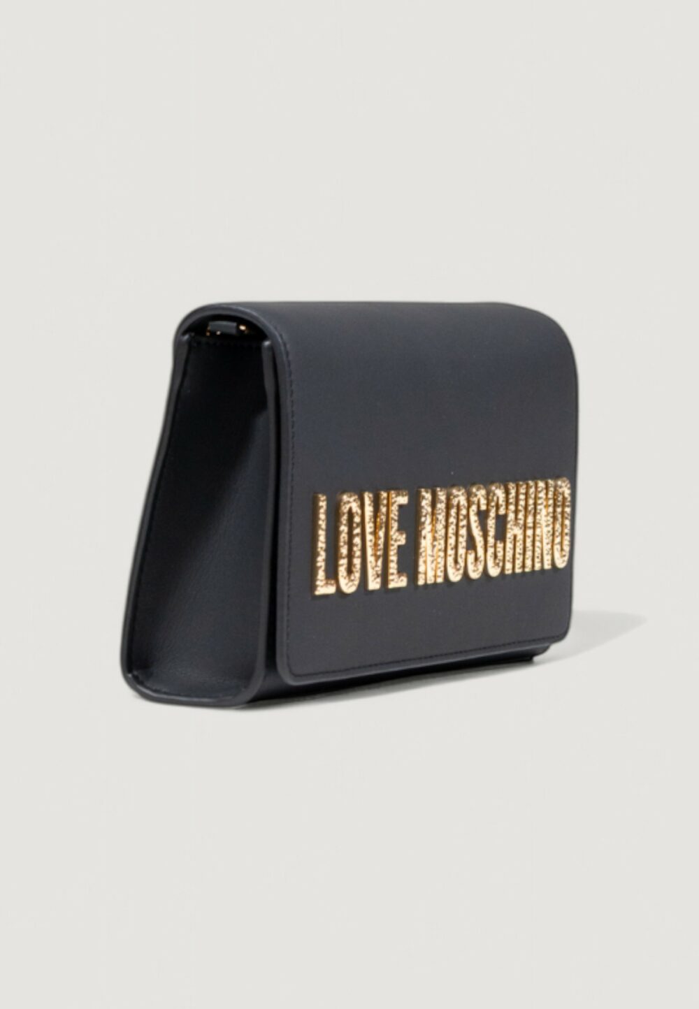 Borsa Love Moschino HAMMERED LOGO Nero - Foto 3