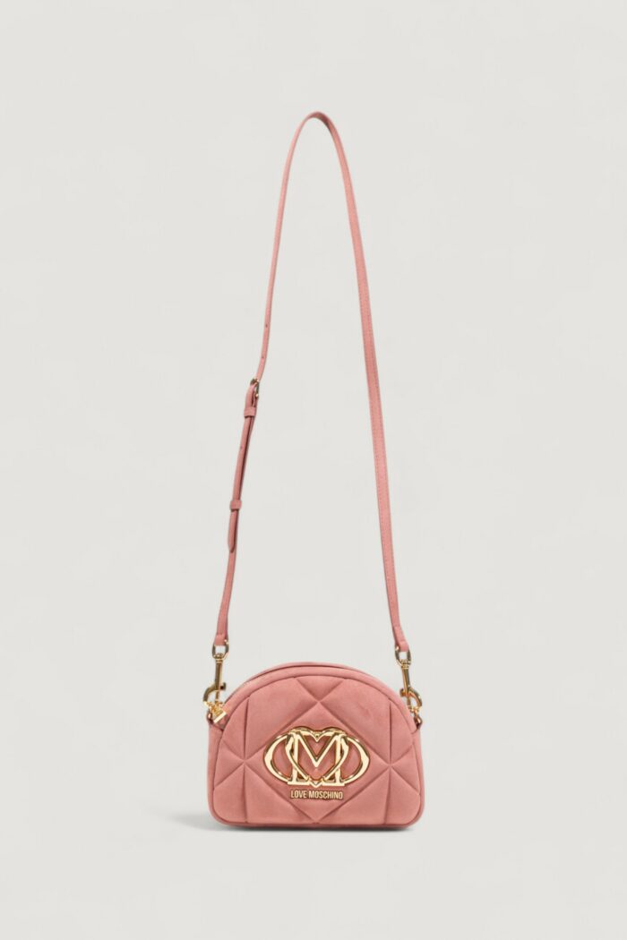 Borsa Love Moschino BORSA VELOUR PL Rosa Antico
