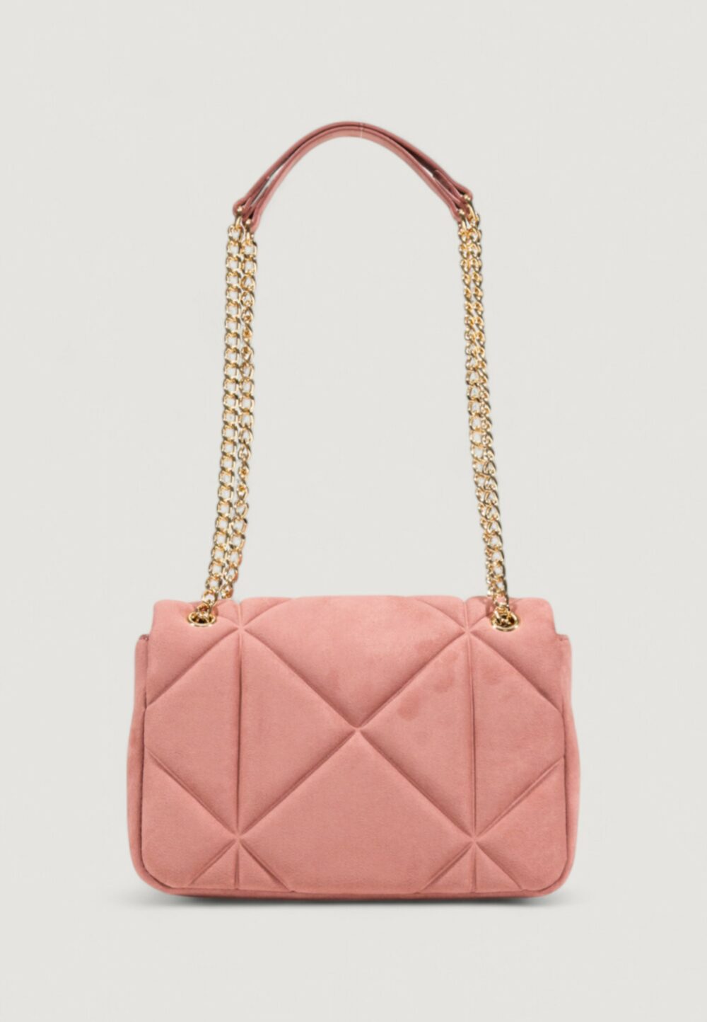 Borsa Love Moschino EMBOSSED VELOUR Rosa Antico - Foto 4
