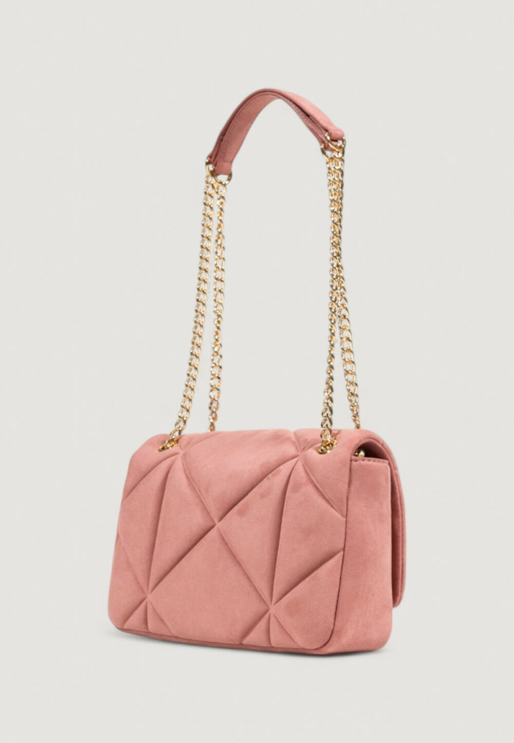 Borsa Love Moschino EMBOSSED VELOUR Rosa Antico - Foto 5