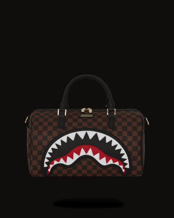 Borsa Sprayground SAWTOOTH SHARKS IN PARIS MINI DUFFLE Marrone - Foto 1