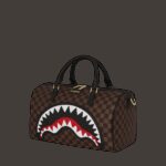 Borsa Sprayground SAWTOOTH SHARKS IN PARIS MINI DUFFLE Marrone - Foto 3