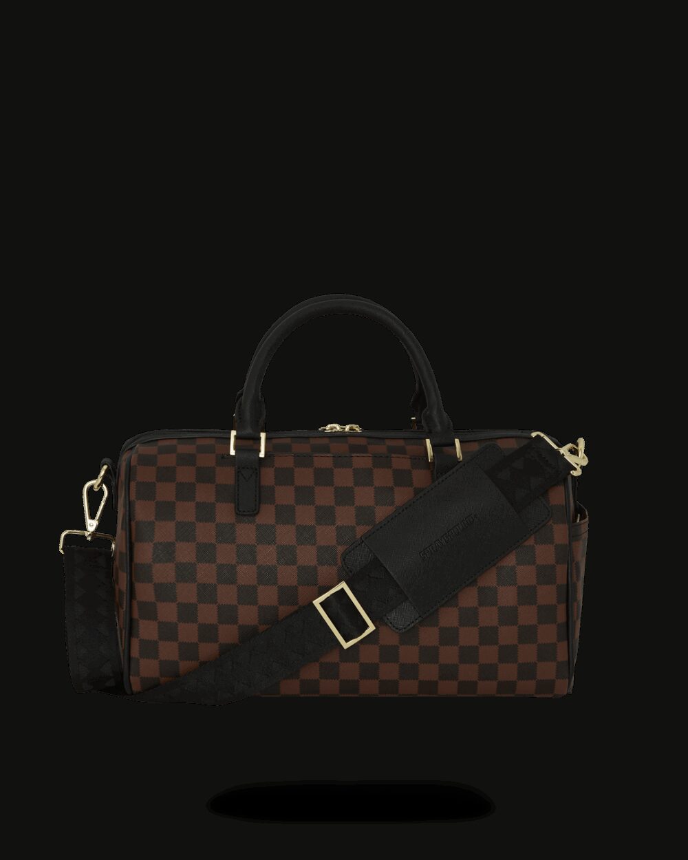 Borsa Sprayground SAWTOOTH SHARKS IN PARIS MINI DUFFLE Marrone - Foto 4