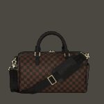 Borsa Sprayground SAWTOOTH SHARKS IN PARIS MINI DUFFLE Marrone - Foto 4