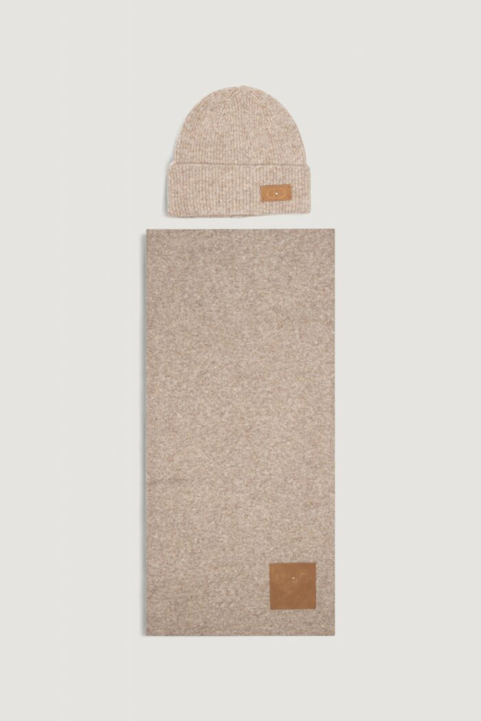 Box sciarpa e cappello Liu-jo SET BEANIE/SCIARPA CON TAG Beige