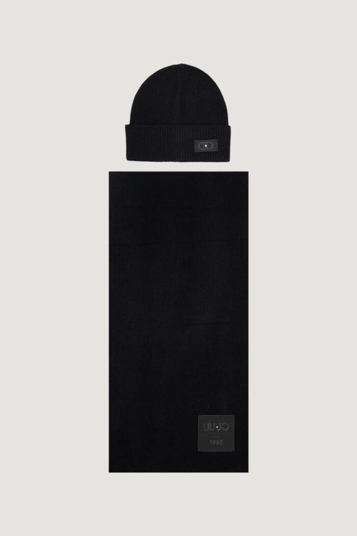 Box sciarpa e cappello Liu-jo SET BEANIE/SCIARPA CON TAG Nero