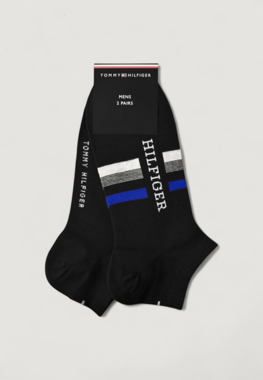 Calzini corti Tommy Hilfiger SNEAKER 2P HILFIGER TAB Nero - Foto 2