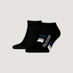 Calzini corti Tommy Hilfiger SNEAKER 2P HILFIGER TAB Nero - Foto 1