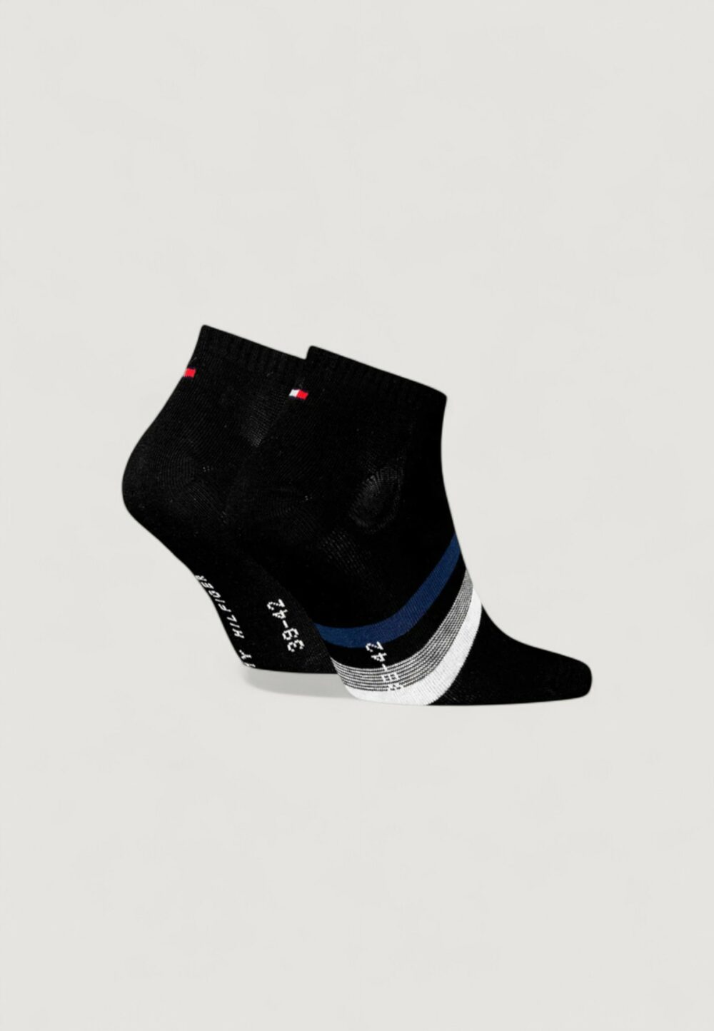 Calzini corti Tommy Hilfiger SNEAKER 2P HILFIGER TAB Nero - Foto 3
